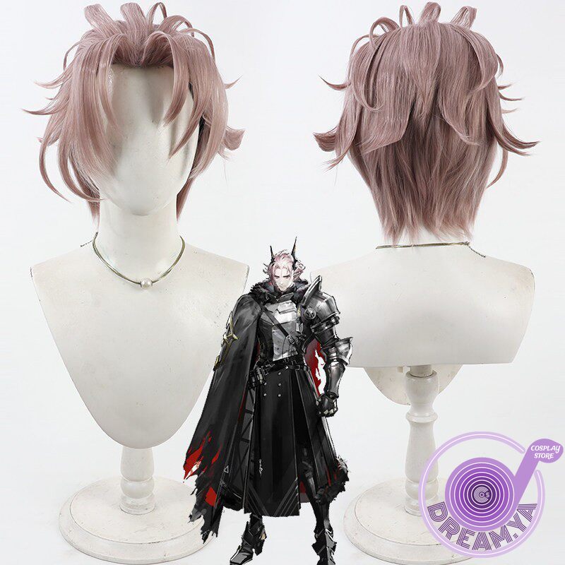 Anime Cosplay Wig Heat Resistant - Theresis 코스프레 가발 Arknights 핑크 짧은