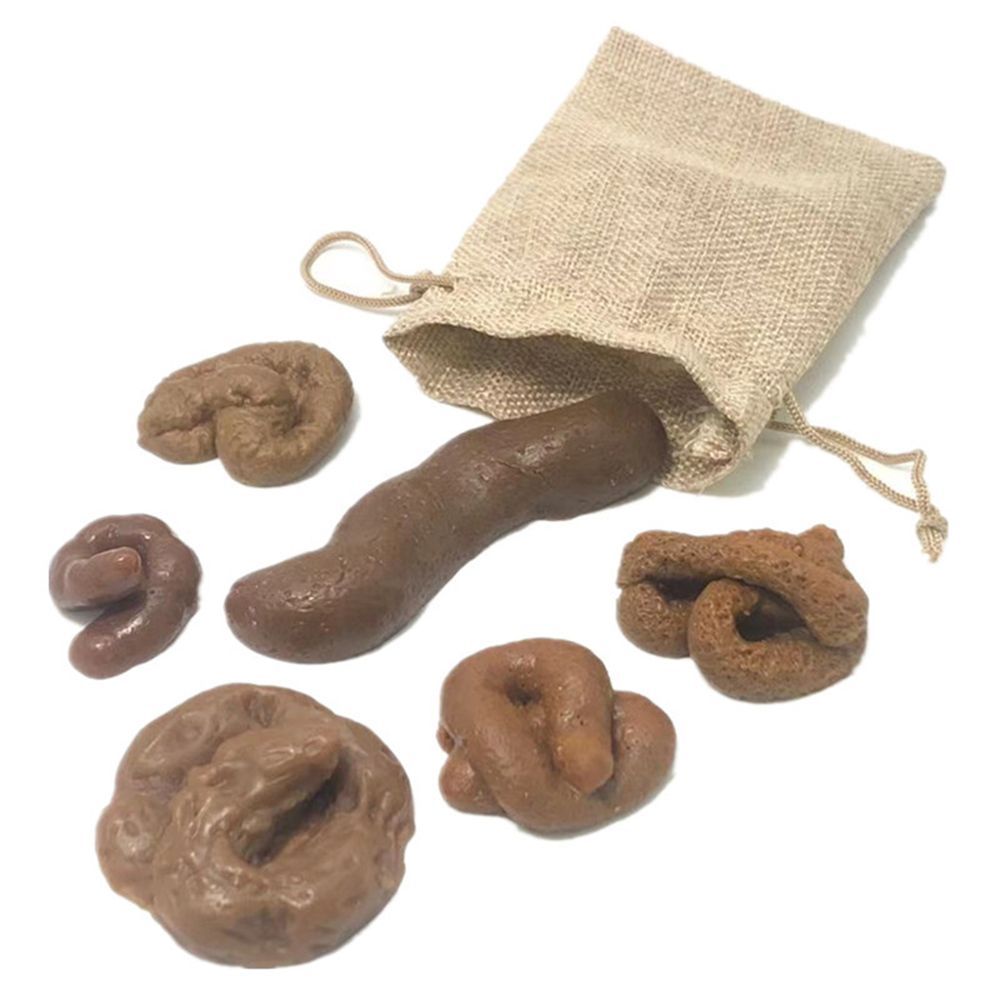 Fake Poop Gag Gift - 6개입 터드 트릭키 만우절 스트레스 해소