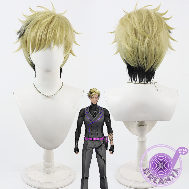 Anime Cosplay Wig Heat Resistant - Vantacrow Bringer 코스프레 가발 Vtuber 노란색