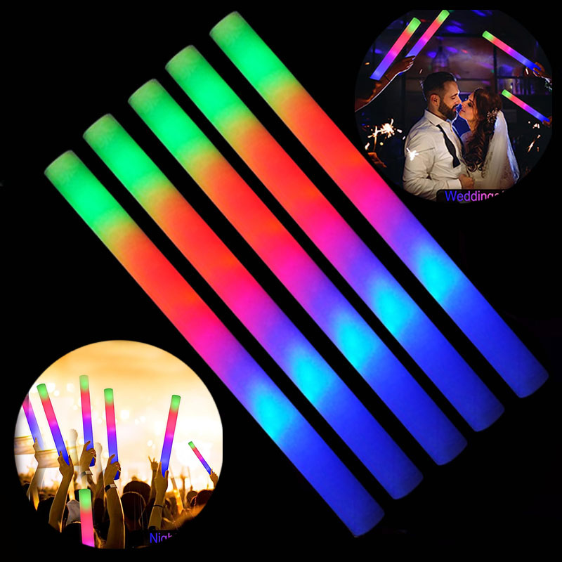 30/60pcs LED 글로우 폼 스틱 깜박이는 글로우 - Flashing Led Foam Sticks Party 리뷰 및 가격