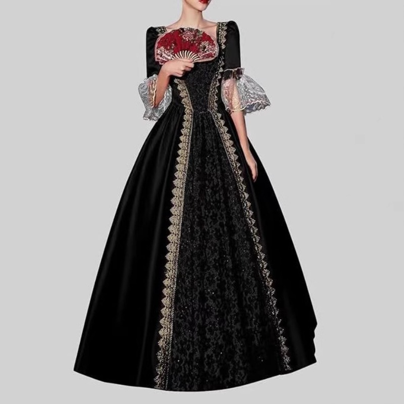 S-5XL 여성용 신중세 르네상스 빅토리아풍 궁정 드레 - Medieval Renaissance Dress Women 리뷰 및 가격