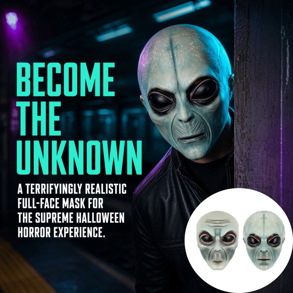 라텍스 소재 외계인 마스크 녹색 외계인 마스크 UFO  - Latex Alien Mask Realistic 리뷰 및 가격