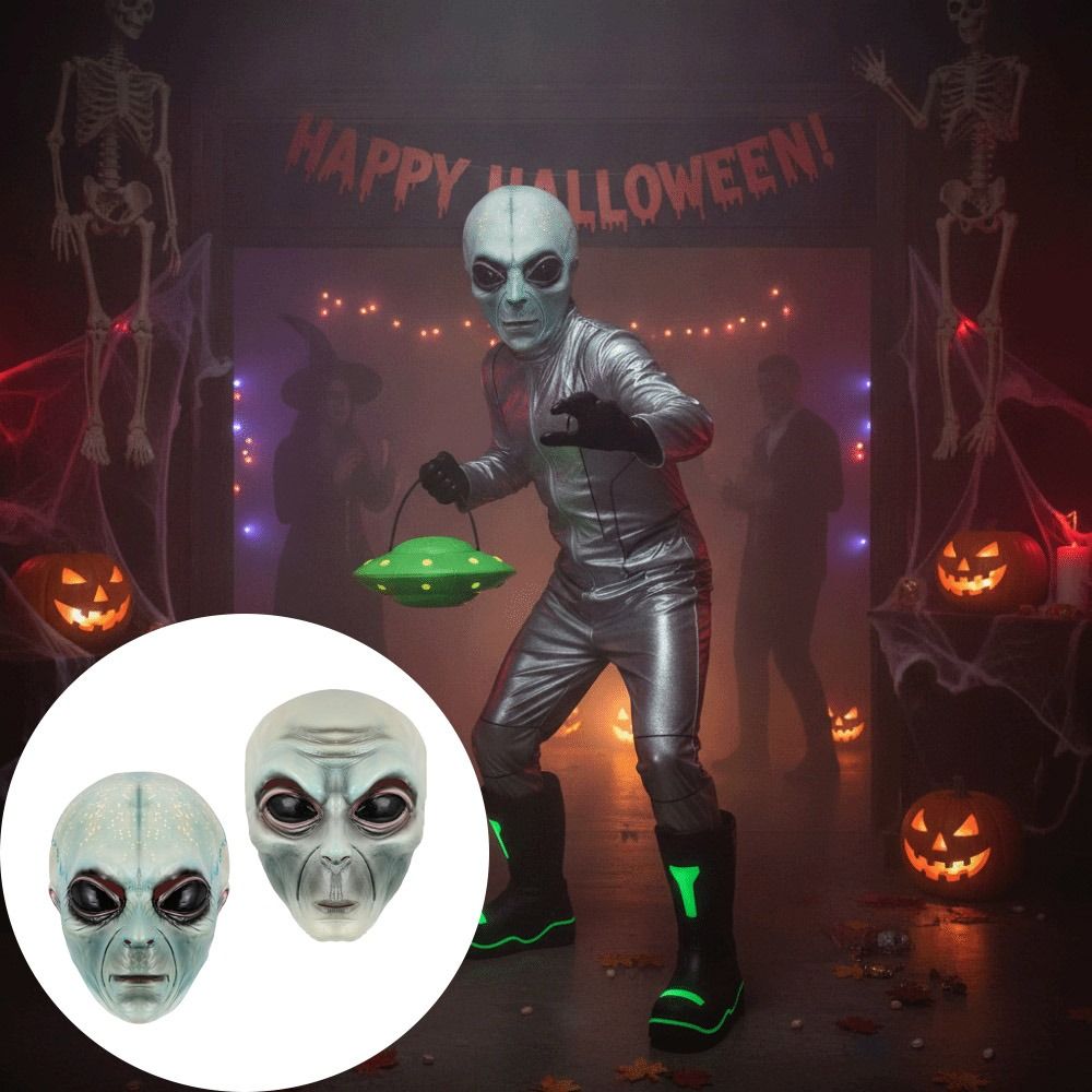 라텍스 소재 외계인 마스크 녹색 외계인 마스크 UFO  - Latex Alien Mask Realistic 리뷰 및 가격