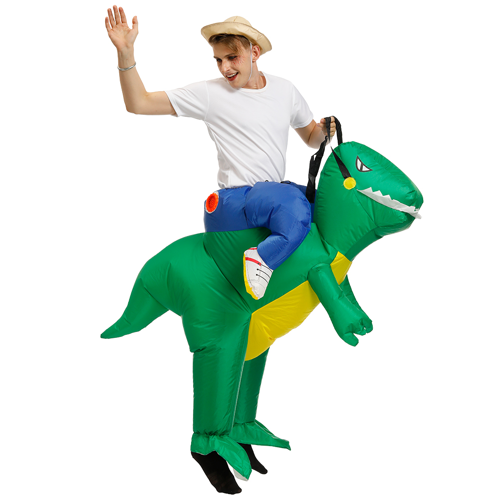 할로윈 공룡 풍선 의상, 사이클링 코미디 공연 의상,  - Inflatable Dinosaur Costume Adult 리뷰 및 가격