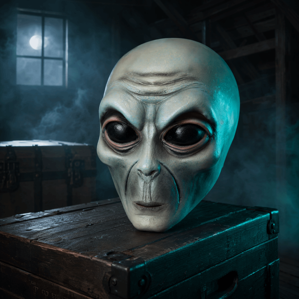 라텍스 소재 외계인 마스크 풀 페이스 마스크 녹색 외계 - Latex Alien Mask Realistic 리뷰 및 가격