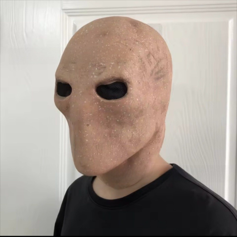 얼굴이 없는 남자 할로윈 슬렌더맨 마스크, 무독성 외계 - Latex Alien Mask Realistic 리뷰 및 가격