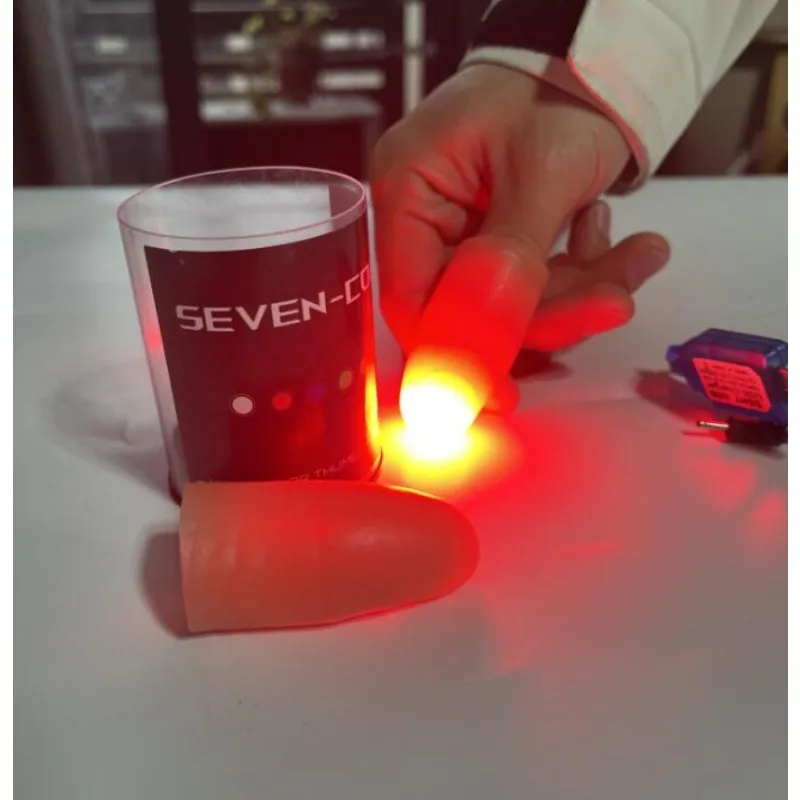7 가지 색상 LED 라이트 엄지 팁 슈퍼 라이트 매직 - Thumb Tip Magic Trick Set 리뷰 및 가격