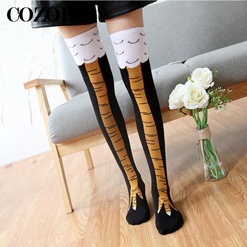 하이 퀄리티 통기성 3D 프린트 만화 스타킹, 재미있는 - Funny Chicken Leg Socks 리뷰 및 가격
