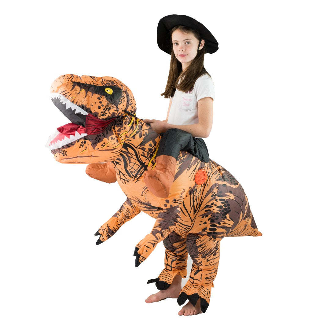 성인 재미있는 라이딩 다크 브라운 공룡 쥬라기 기간 T - Inflatable Dinosaur Costume Adult 리뷰 및 가격