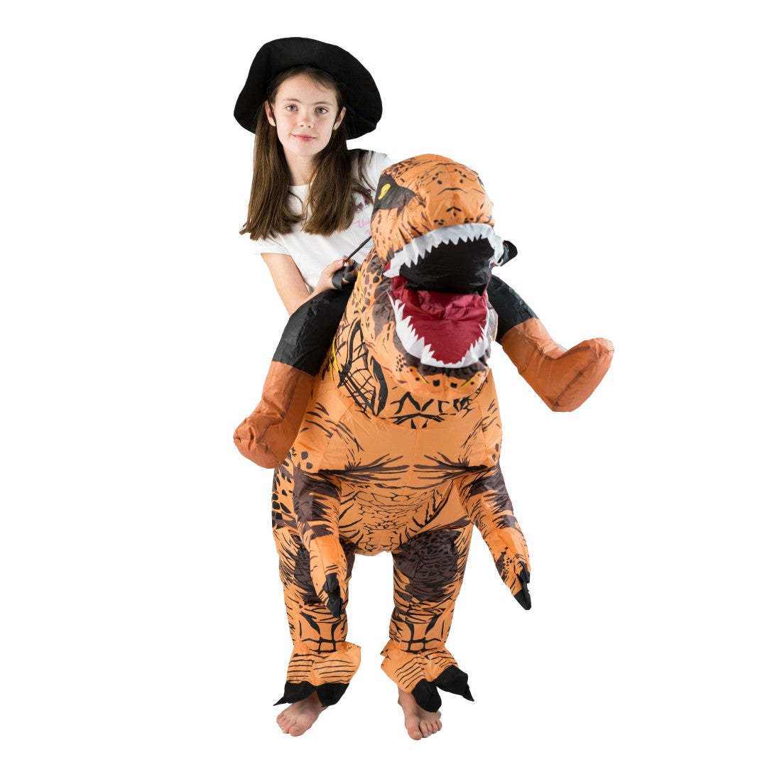 성인 재미있는 라이딩 다크 브라운 공룡 쥬라기 기간 T - Inflatable Dinosaur Costume Adult 리뷰 및 가격